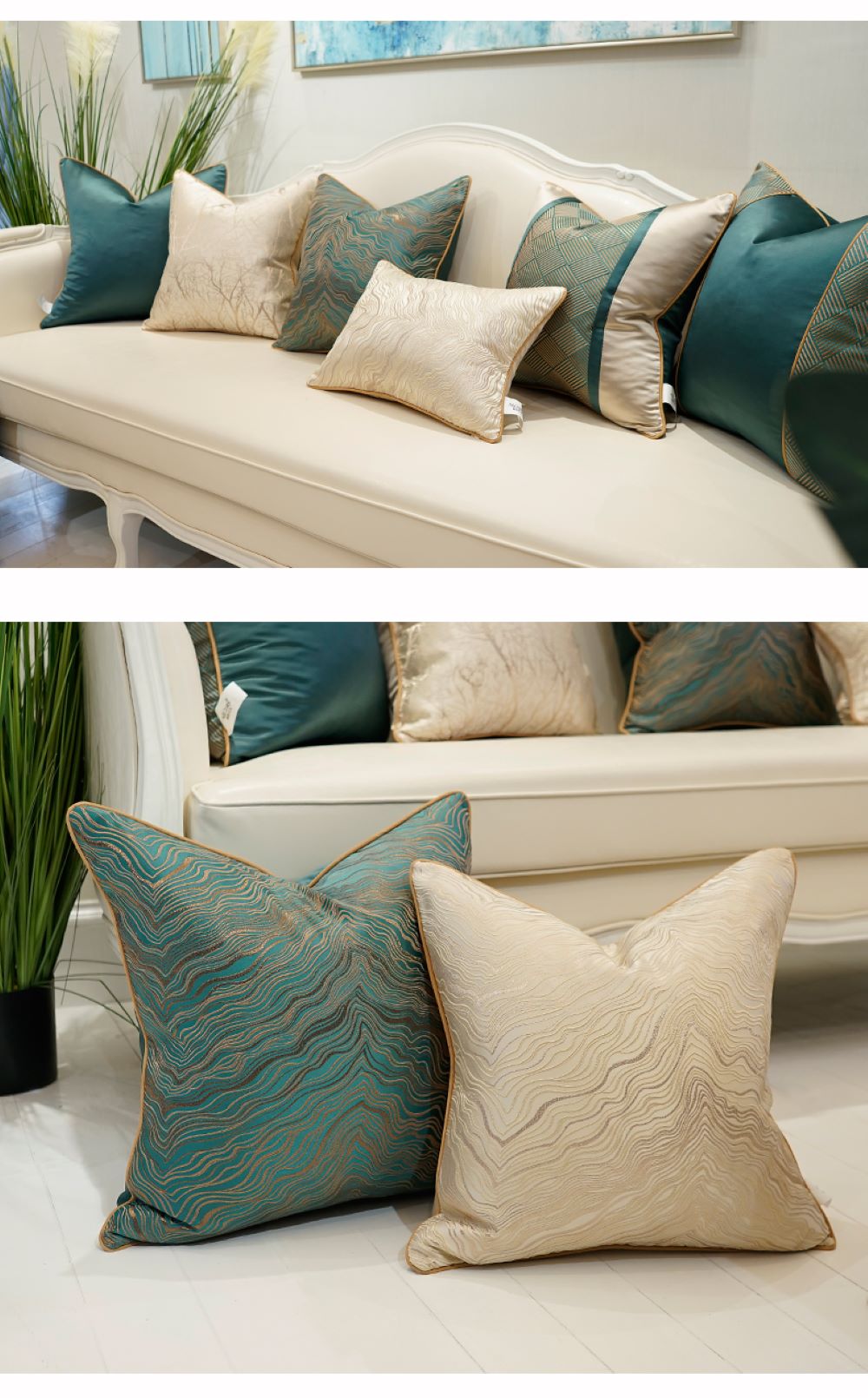 Luxury African Jacquard Cushion Cover for Home Decor