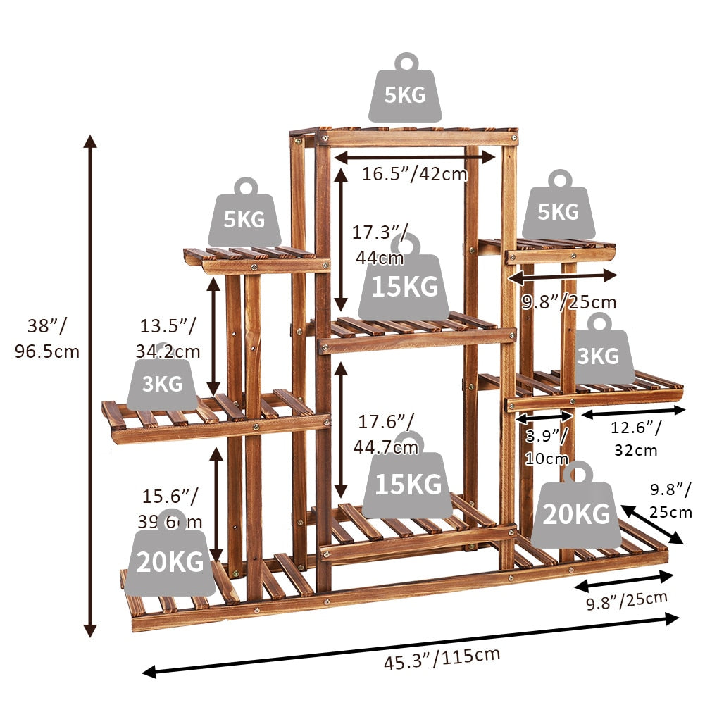9 Tier Indoor Luxury Plant Stand