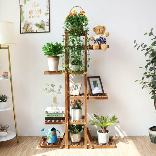Luxury 6-Tier Wooden Plant Stand