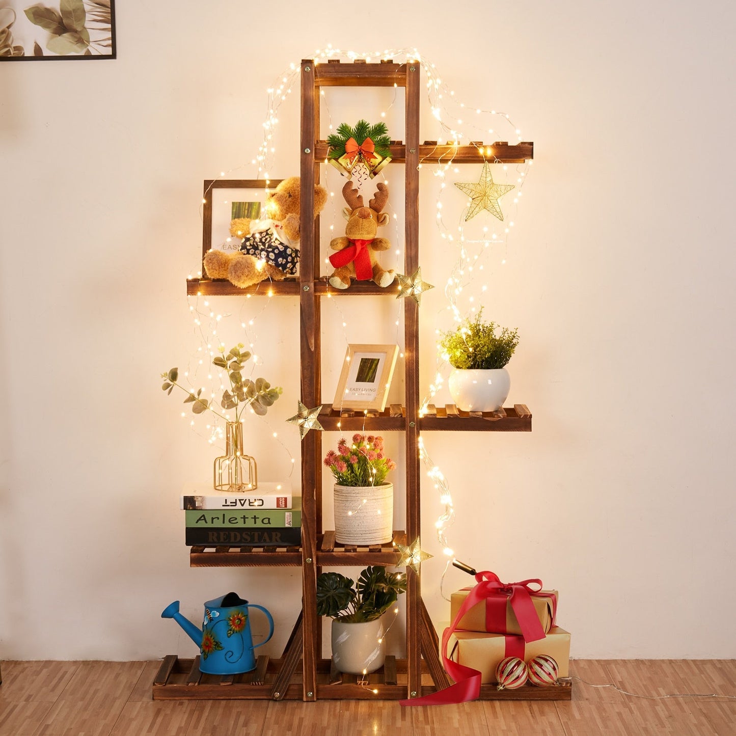 Luxury 6-Tier Wooden Plant Stand