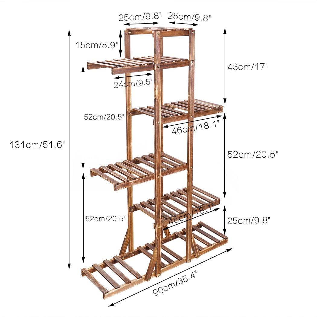 Luxury 6-Tier Wooden Plant Stand