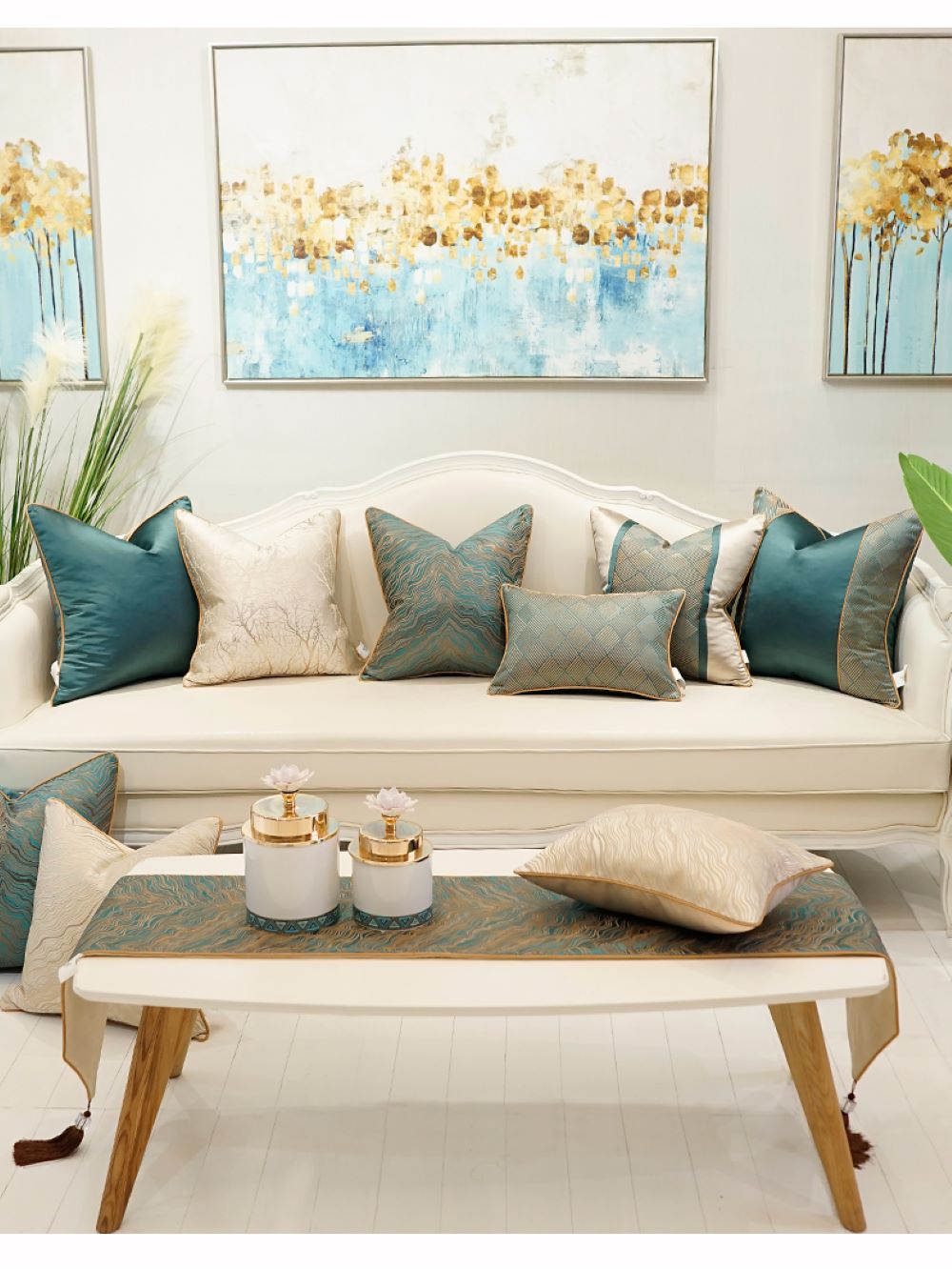 Luxury African Jacquard Cushion Cover for Home Decor