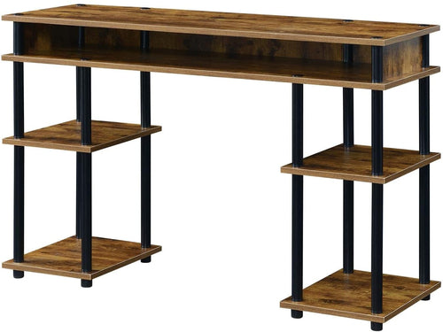 Barnwood Student Desk with Shelves