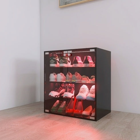 Luxury Style Shoe Cabinet With Glass Door