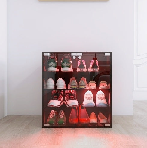 Luxury Style Shoe Cabinet With Glass Door