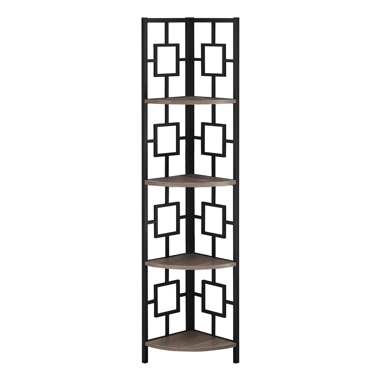 Metal Cornered Bookcase with 4 shelves