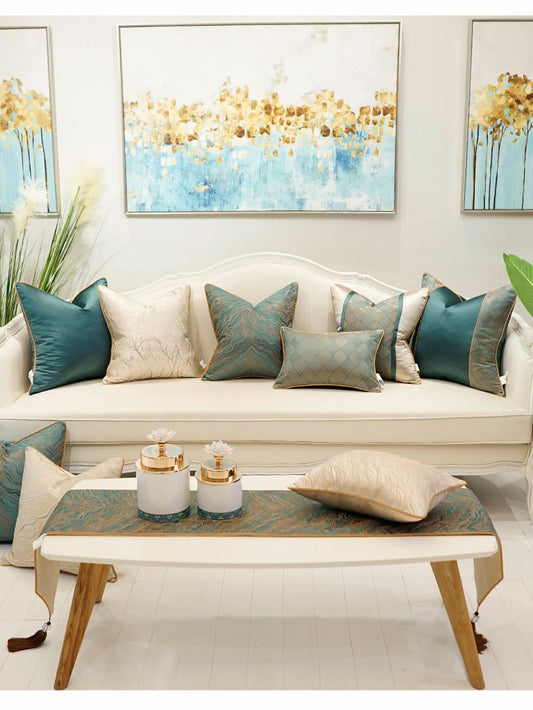 Luxury African Jacquard Cushion Cover for Home Decor