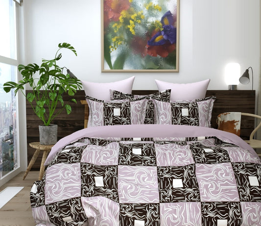 Cotton Bedsheet Set for All Seasons - Lilac