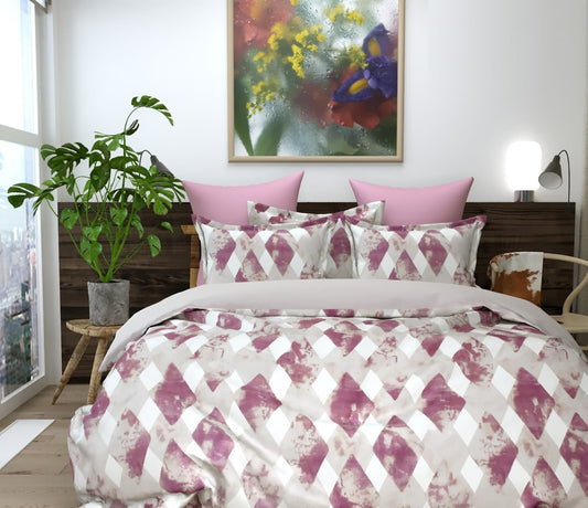 Cotton Bedsheet Set for All Seasons - Pink