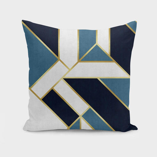 Geometric luxury pillow